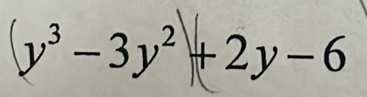 (y²-3y²+2y-6