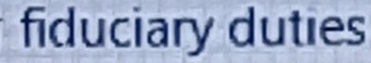 fiduciary duties
