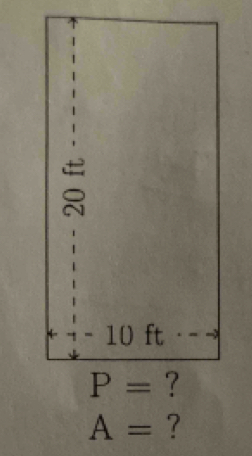 + 
overline O
+-10ft· -
P= ?
A= ?