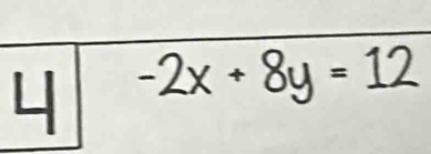 -2x+8y=12