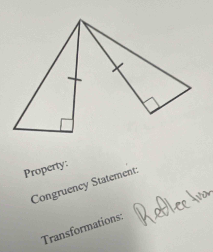 Property:
Congruency Statement
Transformations