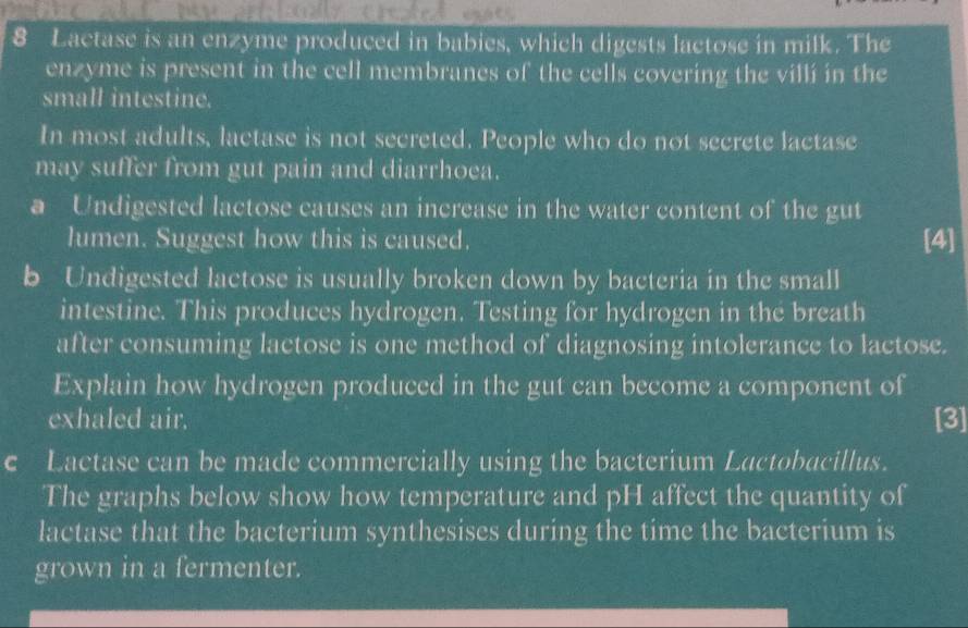 Risolto:Lactase is an enzyme produced in babies, which digests lactose ...