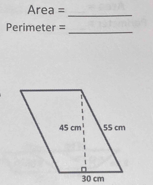 Area 
_ 
_ 
Pe rim 6 eter 4 =