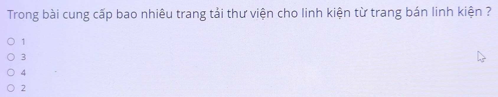 Trong bài cung cấp bao nhiêu trang tải thư viện cho linh kiện từ trang bán linh kiện ?
1
3
4
2