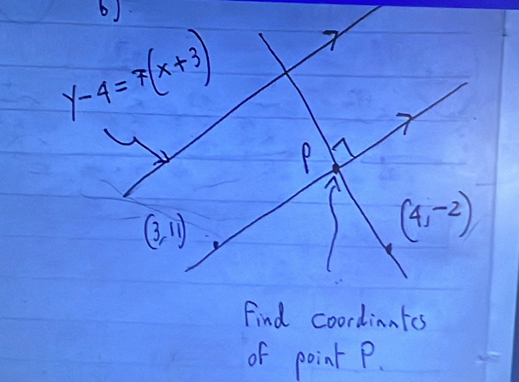 Find coordinates
of point P.