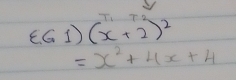 T_1T_2
EG1)(x+2)^2
=x^2+4x+4