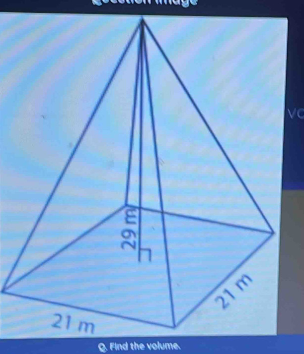 vC 
Find the volume