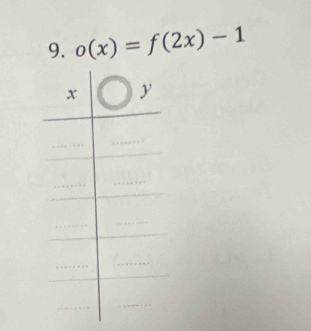 o(x)=f(2x)-1