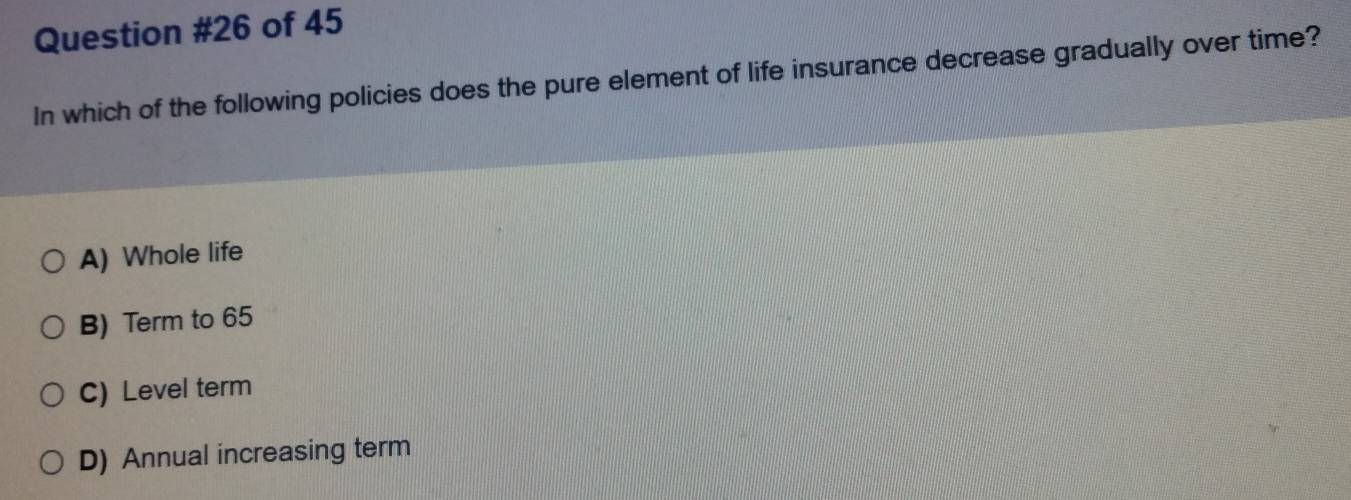 Solved: of 45 In which of the following policies does the pure element ...