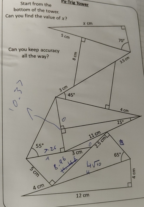 Solved: Start from the Pγ-Trig Tower bottom of the tower. Can you find ...
