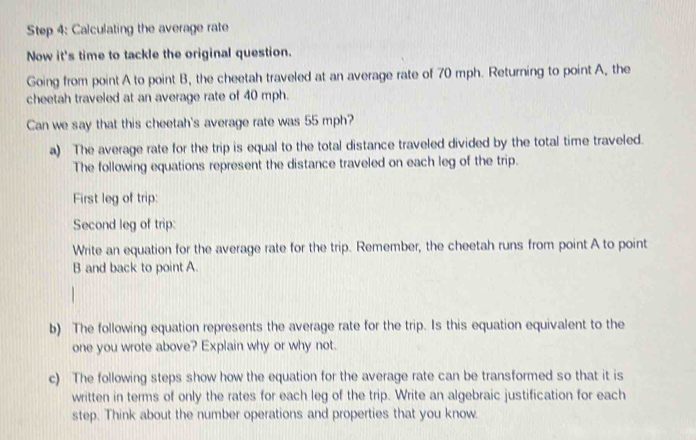Solved: Calculating the average rate Now it's time to tackle the ...