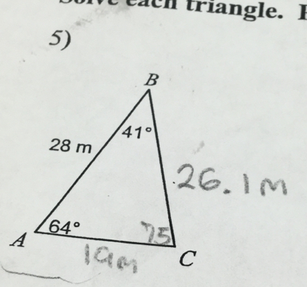 each triangle. I
5)