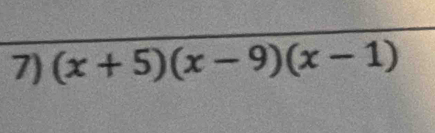 (x+5)(x-9)(x-1)