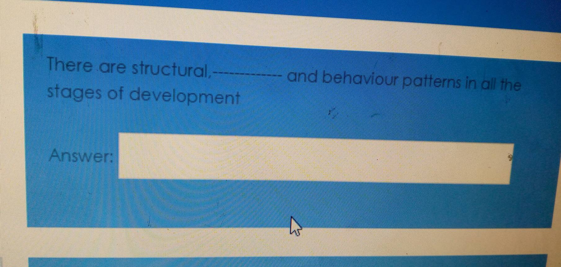 Solved: There are structural, _and behaviour patterns in all the stages ...