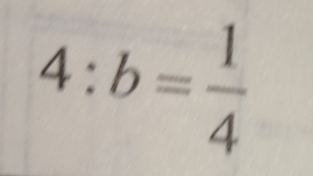 4:b= 1/4 