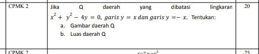 CRMV -9x-x^2 25