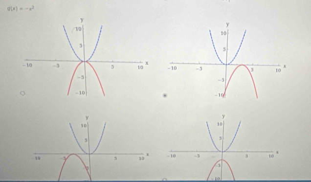 g(x)=-x^2

-10