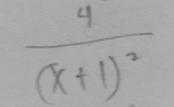 frac 4(x+1)^2