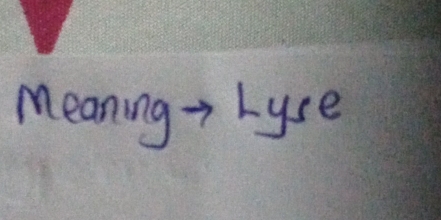 meaning > Lyse