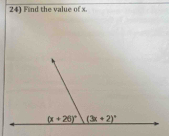 Find the value of x.