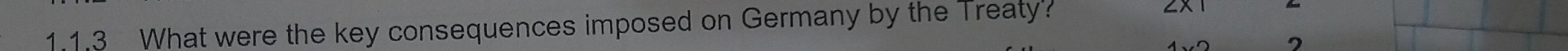 What were the key consequences imposed on Germany by the Treaty?