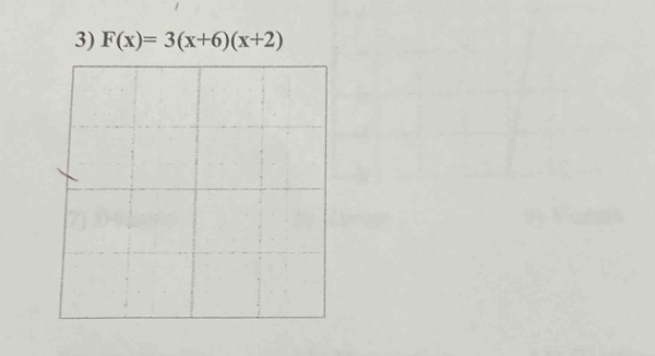 F(x)=3(x+6)(x+2)