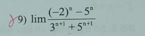 limlimits frac (-2)^n-5^n3^(n+1)+5^(n+1)