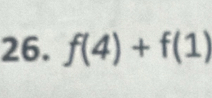 f(4)+f(1)