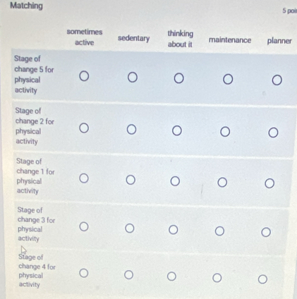 Matching 5 poi 
ner 
S 
activity