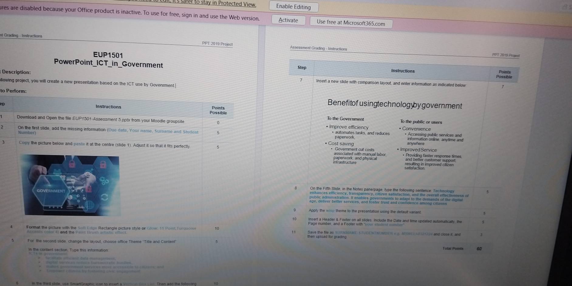 Solved: Is safer to stay in Protected View. Enable Editing B ures are ...
