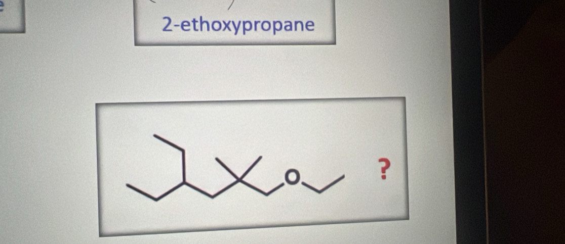 2-ethoxypropane 
?