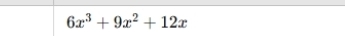 6x^3+9x^2+12x
