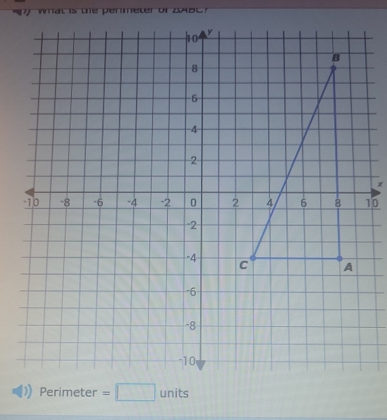 at is the permeter of ZABC
u^t