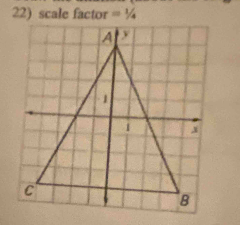 scale factor =1/4