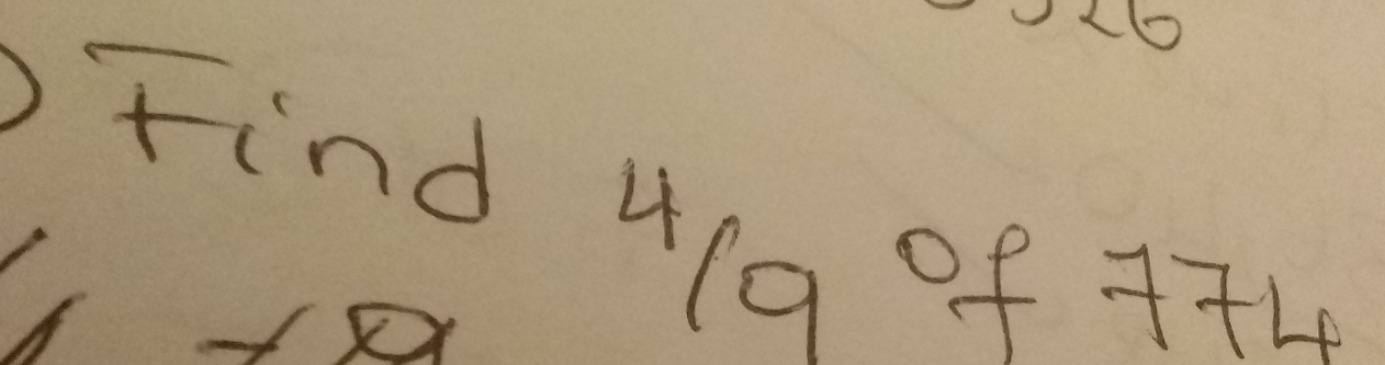 Find 4(a of ++4