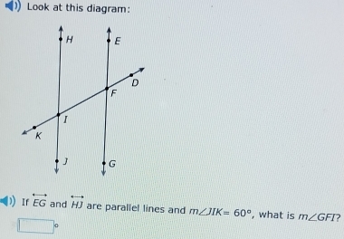 Solved: Look at this diagram: Ir overleftrightarrow EG and ...
