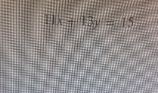 11x+13y=15