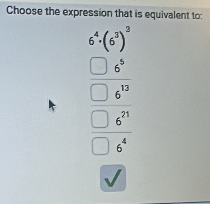 Choose the expression that is equivalent to: