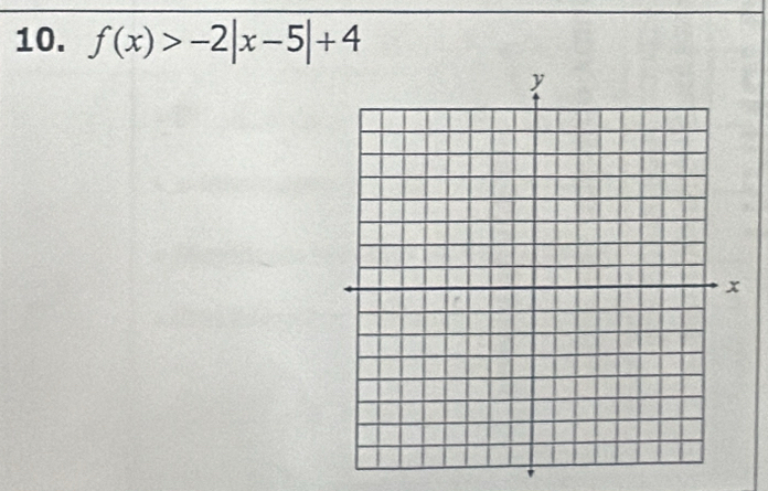 f(x)>-2|x-5|+4