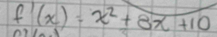 f'(x)=x^2+8x+10