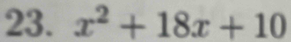 x^2+18x+10