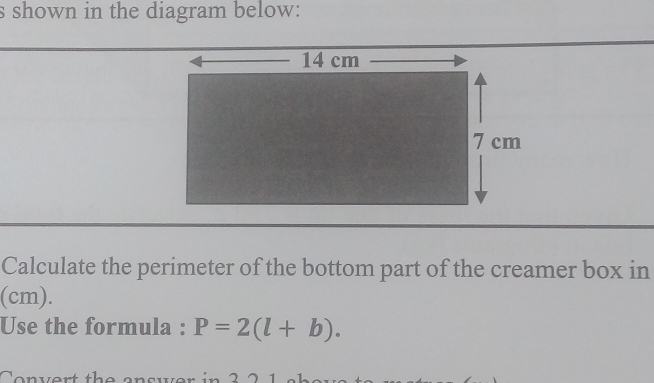 Solved: shown in the diagram below: Calculate the perimeter of the ...