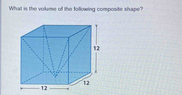 What is the volume of the following composite shape?