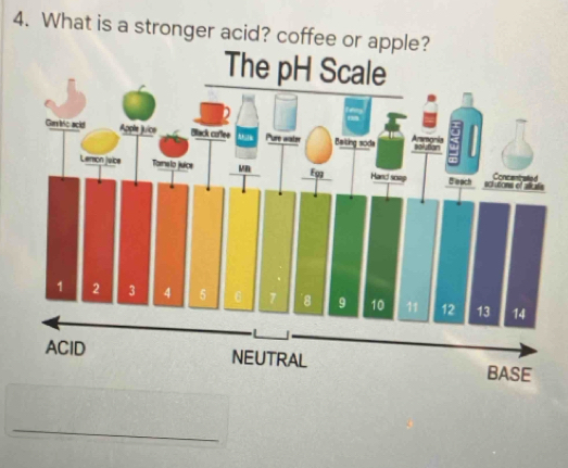 What is a stronger acid? coffee or ap 
_