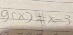 g(x)!= x-3