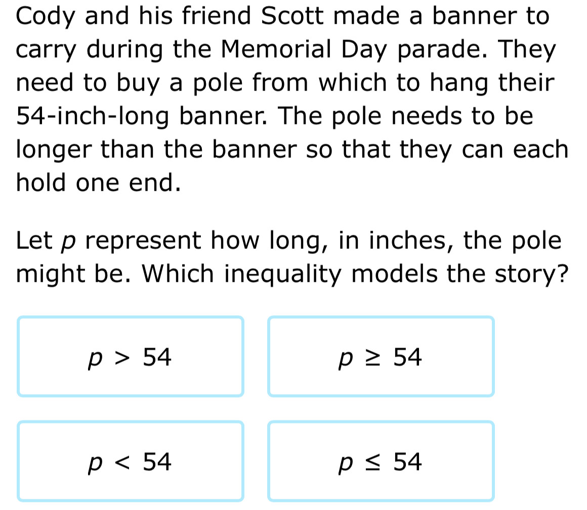 Solved: Cody and his friend Scott made a banner to carry during the ...