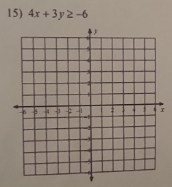 4x+3y≥ -6