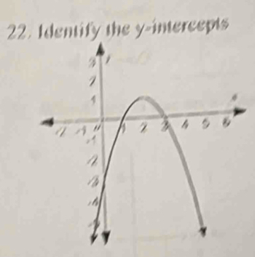 Identify the y-intercepts