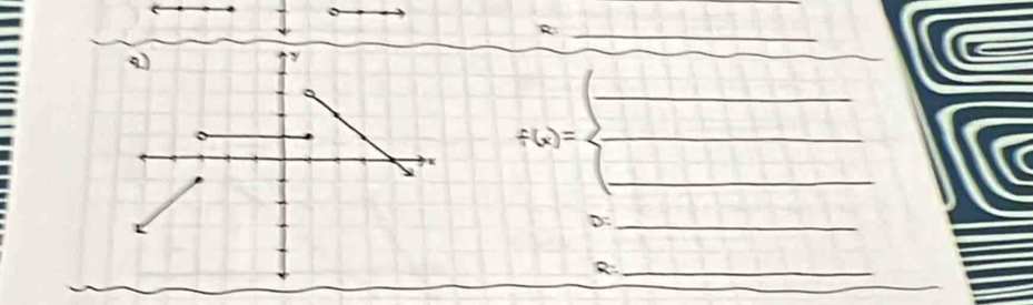 f(x)=beginarrayl - endarray. _ 
D:_ 
_R