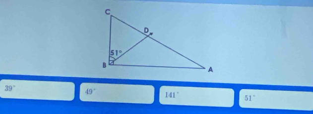 39°
49°
141°
51°